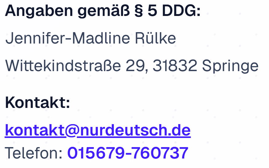Impressum Grafik. Für barrierefreie Textversion bitte den Button unten klicken.